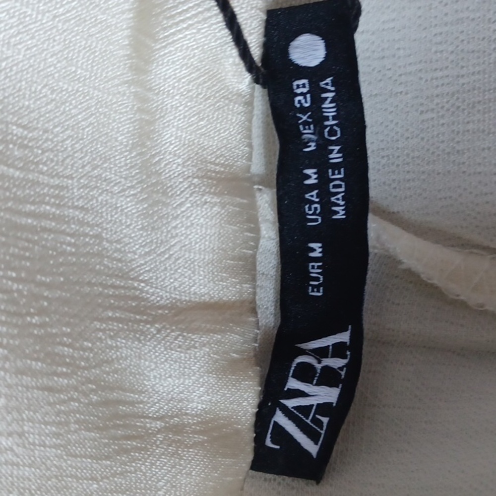 Zara cream pants size M - Picture 11 of 14